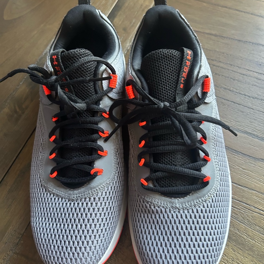 Under Armour Gray and Black Athletic Shoes